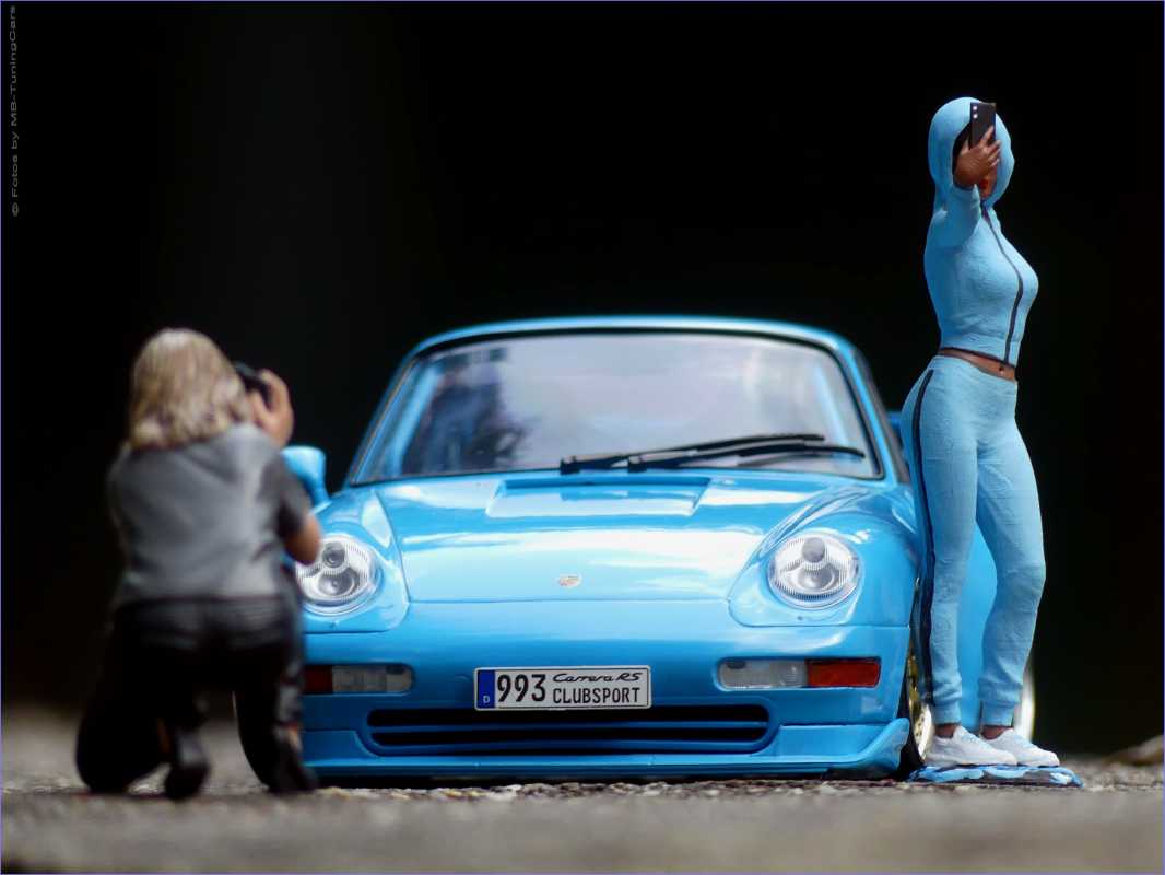 1:18  Porsche 911 993 Clubsport 1997 - BabyBlue - mit 3tlg.Porsche Alufelgen = OVP